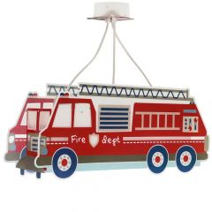 Ango Τρίφωτο Παιδικό Φωτιστικό Οροφής Ράγα Firetruck 60610