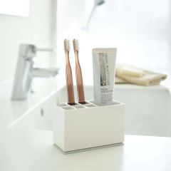 Yamazaki Θήκη Για Οδοντόβουρτσες Abs Λευκή 11x5x7