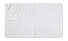 Zone Denmark Πατάκι Μπάνιου Βαμβακερό 80x50 - Time White