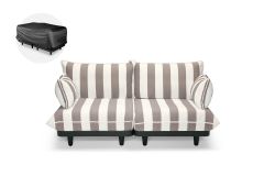 Fatboy Paletti - Καναπές Διθέσιος Από Ύφασμα Olefin 190x100x90 I Stripe Cacao