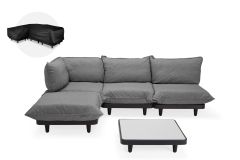 Fatboy Paletti Large - Σετ Σαλόνι Εξωτερικού Χώρου 280x190x90 I Light Grey Τραπέζι - Rock Grey