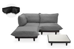Fatboy Paletti Medium - Σετ Σαλόνι Εξωτερικού Χώρου 190x190x90 I Light Grey Τραπέζι - Rock Grey