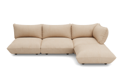 Fatboy Sumo Καναπές Γωνιακός Δεξιός Κοτλέ 301x204,5x90 I Beige