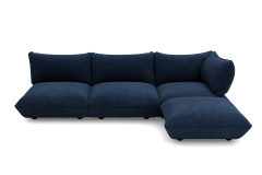 Fatboy Sumo Καναπές Γωνιακός Δεξιός Κοτλέ 301x204,5x90 I Deep Blue 