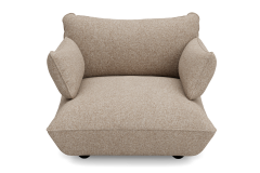 Fatboy Sumo Loveseat - Πολυθρόνα Υφασμάτινη Μπουκλέ 114x108x90 I Light Brown Melange 