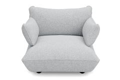 Fatboy Sumo Loveseat - Πολυθρόνα Υφασμάτινη Μπουκλέ 114x108x90 I Light Grey Melange 