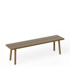 Fatboy Fred's Παγκάκι Εξωτερικού Χώρου Αλουμινίου 160x40x46,5 I Mochaccino