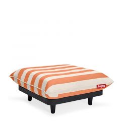 Fatboy Paletti - Πουφ Εξωτερικού Χώρου Υφασμάτινο 100x100x45 I Stripe Orange Creme
