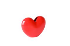 Doiy Love Βάζο "Καρδιά" Κεραμικό Κόκκινο 21x8x15 
