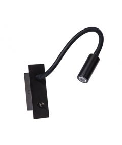 Zambelis Lights Χωνευτή Απλίκα Τοίχου Led Μεταλλική Μαύρη Ματ H-69