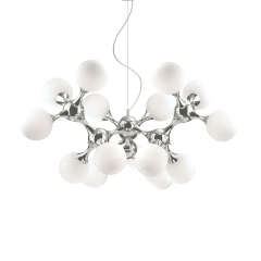 IDEAL LUX 15ΦΩΤΟ ΦΩΤΙΣΤΙΚΟ ΟΡΟΦΗΣ ΓΥΑΛΙΝΟ ΛΕΥΚΟ NODI BΙANCO SP15 082073