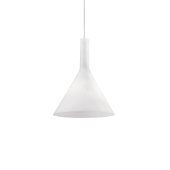 IDEAL LUX ΦΩΤΙΣΤΙΚΟ ΟΡΟΦΗΣ ΓΥΑΛΙΝΟ ΛΕΥΚΟ Ø20 COCKTAIL SP1 SMALL 074337