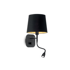 IDEAL LUX 2ΦΩΤΗ ΑΠΛΙΚΑ ΜΑΥΡΗ NORDIK AP2 158242