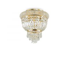 IDEAL LUX 3ΦΩΤΟ ΦΩΤΙΣΤΙΚΟ ΟΡΟΦΗΣ ΜΕ ΚΡΥΣΤΑΛΛΑ ΜΠΡΟΝΖΕ/ΔΙΑΦΑΝΟ Ø32 DUBAI PL3 200996