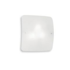 IDEAL LUX 4ΦΩΤΗ ΠΛΑΦΟΝΙΕΡΑ ΓΥΑΛΙΝΗ ΛΕΥΚΗ 49X49 CELINE PL4 044293