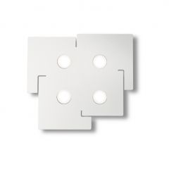 IDEAL LUX 4ΦΩΤΗ ΠΛΑΦΟΝΙΕΡΑ ΜΕΤΑΛΛΙΚΗ ΛΕΥΚΗ TOTEM PL4 215778