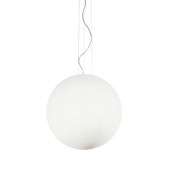 IDEAL LUX ΦΩΤΙΣΤΙΚΟ ΟΡΟΦΗΣ ΓΥΑΛΙΝΟ ΛΕΥΚΟ Ø50 MAPA BIANCO SP1 032122