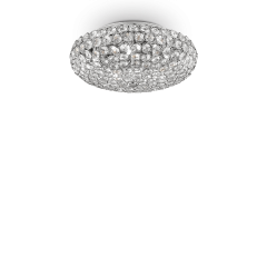 IDEAL LUX 5ΦΩΤΗ ΠΛΑΦΟΝΙΕΡΑ ΜΕ ΚΡΥΣΤΑΛΛΑ Ø38 KING PL5 075419