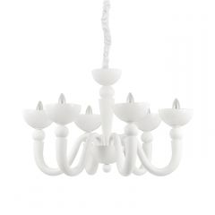 IDEAL LUX 6ΦΩΤΟΣ ΠΟΛΥΕΛΑΙΟΣ ΜΕΤΑΛΛΙΚΟΣ ΛΕΥΚΟΣ BON BON SP6 093994