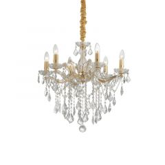 IDEAL LUX 6ΦΩΤΟΣ ΠΟΛΥΕΛΑΙΟΣ ΜΕ ΚΡΥΣΤΑΛΛΑ ΧΡΥΣΟΣ/ΔΙΑΦΑΝΟΣ FLORIAN SP6 035635