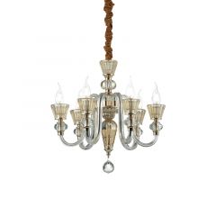 IDEAL LUX 6ΦΩΤΟΣ ΠΟΛΥΕΛΑΙΟΣ ΔΙΑΦΑΝΟΣ/ΧΡΥΣΟΣ STRAUSS SP6 140605