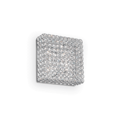 IDEAL LUX 4ΦΩΤΗ ΠΛΑΦΟΝΙΕΡΑ ΜΕ ΚΡΥΣΤΑΛΛΑ 30X30 ADMIRAL PL4 080338