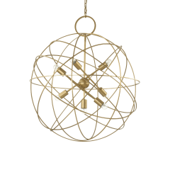 IDEAL LUX 7ΦΩΤΟ ΦΩΤΙΣΤΙΚΟ ΟΡΟΦΗΣ ΜΕΤΑΛΛΙΚΟ ΧΡΥΣΟ Ø80 KONSE SP7 156033