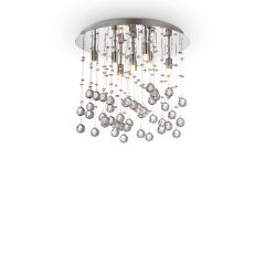 IDEAL LUX 8ΦΩΤΟ ΦΩΤΙΣΤΙΚΟ ΟΡΟΦΗΣ ΜΕ ΚΡΥΣΤΑΛΛΑ ΧΡΩΜΙΟ Ø40 MOONLIGHT PL8 077796