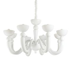 IDEAL LUX 8ΦΩΤΟΣ ΠΟΛΥΕΛΑΙΟΣ ΜΕΤΑΛΛΙΚΟΣ ΛΕΥΚΟΣ BON BON SP8 094007