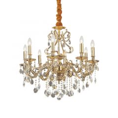 IDEAL LUX 8ΦΩΤΟΣ ΠΟΛΥΕΛΑΙΟΣ ΜΕ ΚΡΥΣΤΑΛΛΑ ΧΡΥΣΟΣ GIOCONDA SP8 060514