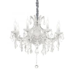 IDEAL LUX 8ΦΩΤΟΣ ΠΟΛΥΕΛΑΙΟΣ ΜΕ ΚΡΥΣΤΑΛΛΑ ΧΡΩΜΙΟ/ΔΙΑΦΑΝΟΣ NAPOLEON SP8 167244