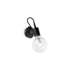 IDEAL LUX ΑΠΛΙΚΑ ΜΕΤΑΛΛΙΚΗ ΜΑΥΡΗ EDISON AP1 148908