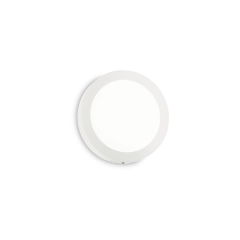 IDEAL LUX ΦΩΤΙΣΤΙΚΟ ΤΟΙΧΟΥ LED ΜΕΤΑΛΛΙΚΟ ΛΕΥΚΟ Ø17 UNIVERSAL 12W ROUND 138596