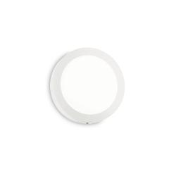 IDEAL LUX ΦΩΤΙΣΤΙΚΟ ΤΟΙΧΟΥ LED ΜΕΤΑΛΛΙΚΟ ΛΕΥΚΟ Ø22,5 UNIVERSAL 18W ROUND 138602