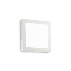 IDEAL LUX ΦΩΤΙΣΤΙΚΟ ΤΟΙΧΟΥ LED ΜΕΤΑΛΛΙΚΟ ΛΕΥΚΟ 22,5X22,5 UNIVERSAL 18W SQUARE 138640