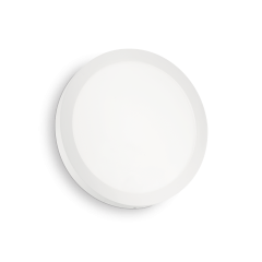 IDEAL LUX ΦΩΤΙΣΤΙΚΟ ΤΟΙΧΟΥ LED ΜΕΤΑΛΛΙΚΟ ΛΕΥΚΟ Ø30 UNIVERSAL 24W ROUND 138619