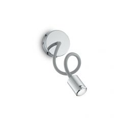 IDEAL LUX ΑΠΛΙΚΑ LED ΜΕΤΑΛΛΙΚΗ ΧΡΩΜΙΟ FOCUS-1 AP1 097206