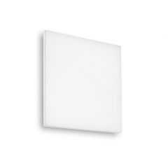 IDEAL LUX ΠΛΑΦΟΝΙΕΡΑ ΕΞΩΤΕΡΙΚΟΥ ΧΩΡΟΥ LED ΛΕΥΚΗ MIB PL1 SQUARE 202921