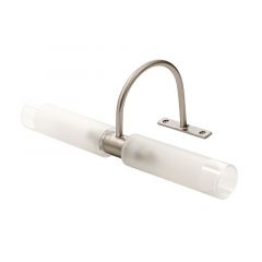 Inlight Απλίκα Μπάνιου Γυάλινη/Μεταλλική Νίκελ Ματ 1046