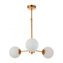 Inlight Τρίφωτο Φωτιστικό Οροφής Μεταλλικό/Γυάλινο 5316-3