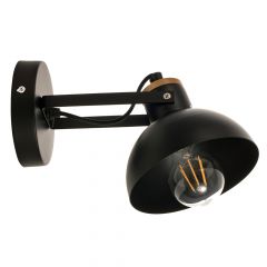 Inlight Απλίκα Τοίχου Μεταλλική Μαύρη 43379