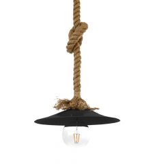 Inlight Φωτιστικό Οροφής Σχοινί Μεταλλικό Μαύρο 4382