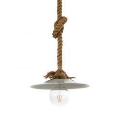 Inlight Φωτιστικό Οροφής Σχοινί Μεταλλικό Λευκό 4382