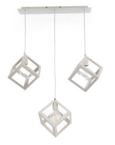 Inlight Τρίφωτο Φωτιστικό Οροφής Ράγα Μεταλλικό Λευκό 4400-3