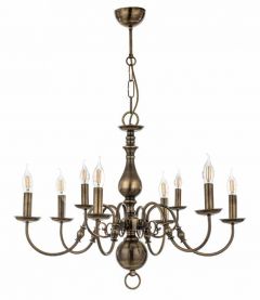 Inlight Οκτάφωτος Πολυέλαιος Μεταλλικός Οξυντέ 5309-8