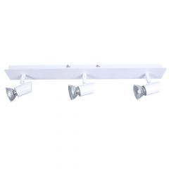 Inlight Τρίφωτο Σποτ Μεταλλικό Λευκό 9078-3