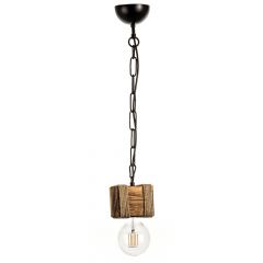 Inlight Μονόφωτο Φωτιστικό Οροφής Ξύλινο Καφέ 5318-1