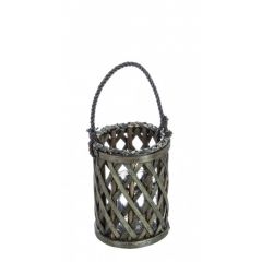 Bizzotto Layla Επιτραπέζιο Φανάρι Ξύλινο Πράσινο 15x15x20