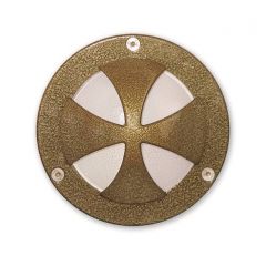 LIGHTUP ΑΠΛΙΚΑ ΕΞΩΤΕΡΙΚΟΥ ΧΩΡΟΥ ΜΕ ΣΤΑΥΡΟ ΑΛΟΥΜΙΝΙΟΥ ΧΡΥΣΗ Ø14 123.AL.GB