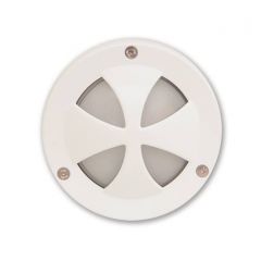 LIGHTUP ΑΠΛΙΚΑ ΕΞΩΤΕΡΙΚΟΥ ΧΩΡΟΥ ΜΕ ΣΤΑΥΡΟ ΑΛΟΥΜΙΝΙΟΥ ΛΕΥΚΗ Ø14 123.AL.W